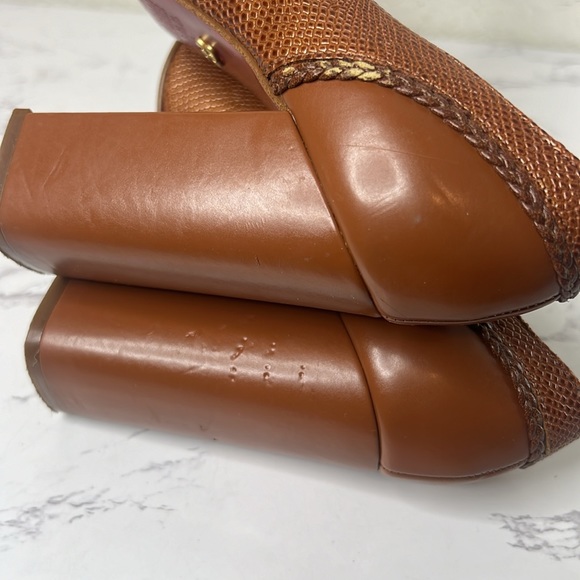 ANDREA PREMIUM Pump Block Brown Heels Women Size 7 - Picture 6 of 16